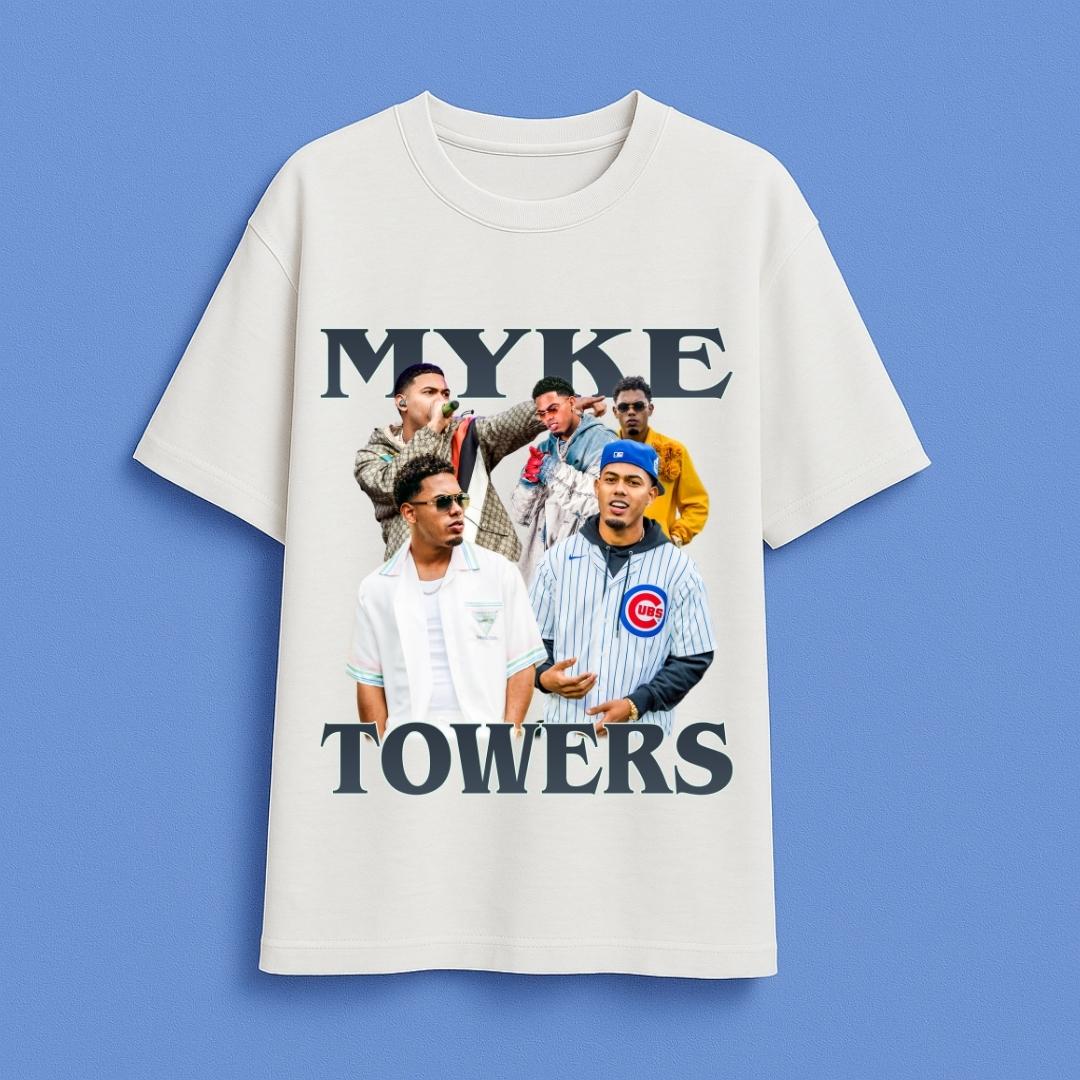 Camiseta Oversize Myke Towers / Elige Color de Camiseta