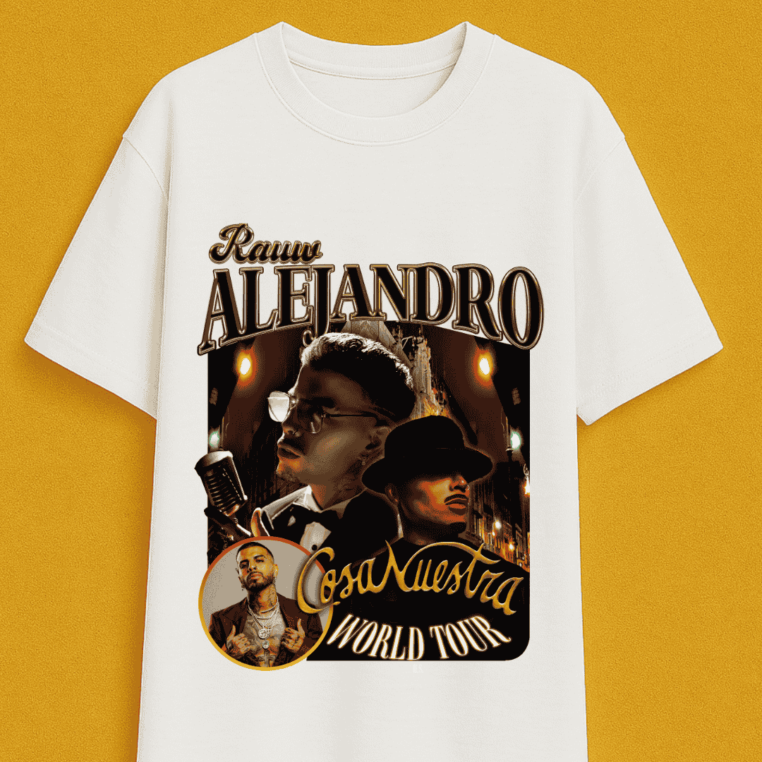 Camiseta Oversize Cosa Nuestra Rauw Alejandro / Elige Color de Camiseta