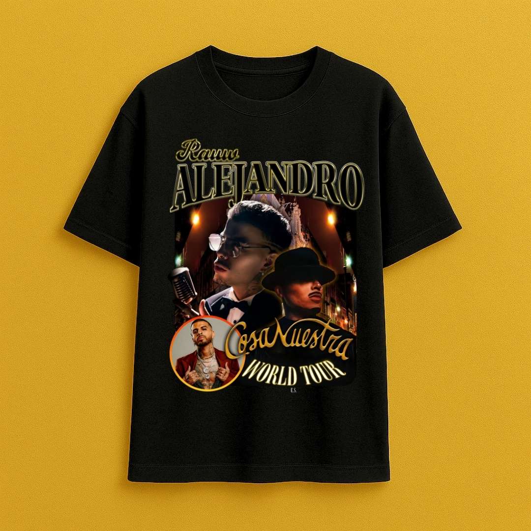 Camiseta Oversize Cosa Nuestra Rauw Alejandro / Elige Color de Camiseta
