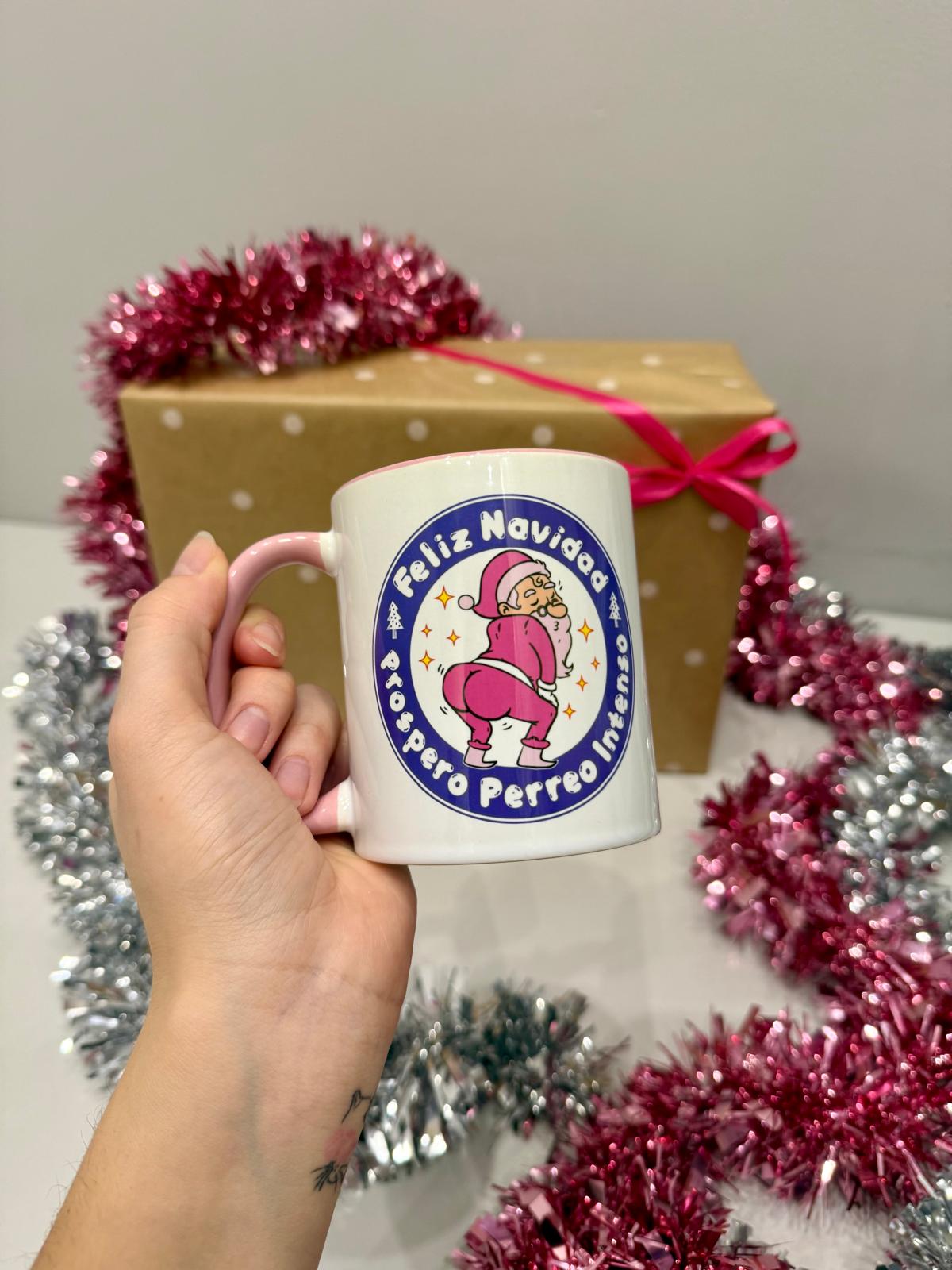 Taza Santa Reguetonero | Taza Navidad Reguecool 2025