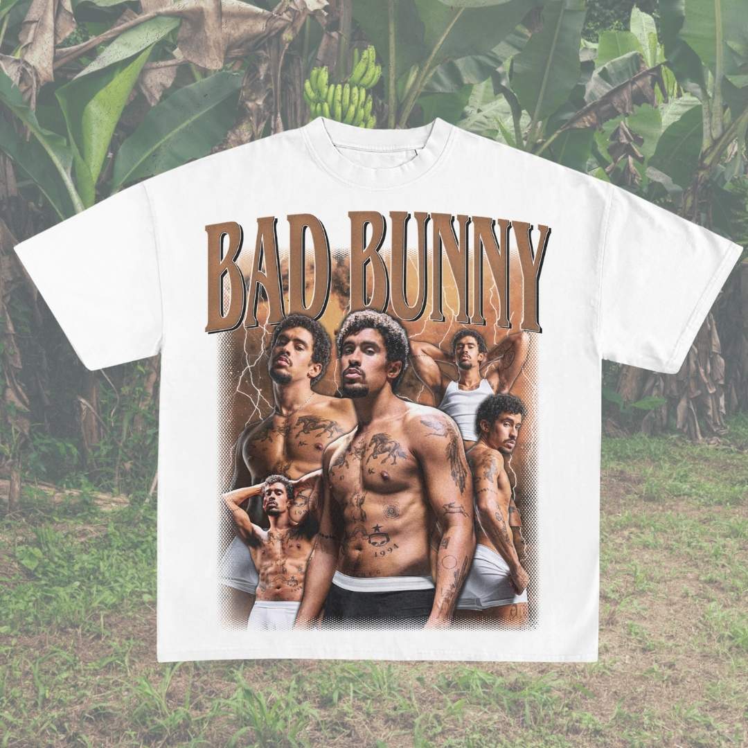 Camiseta Oversize Bad Bunny / Elige Color de Camiseta
