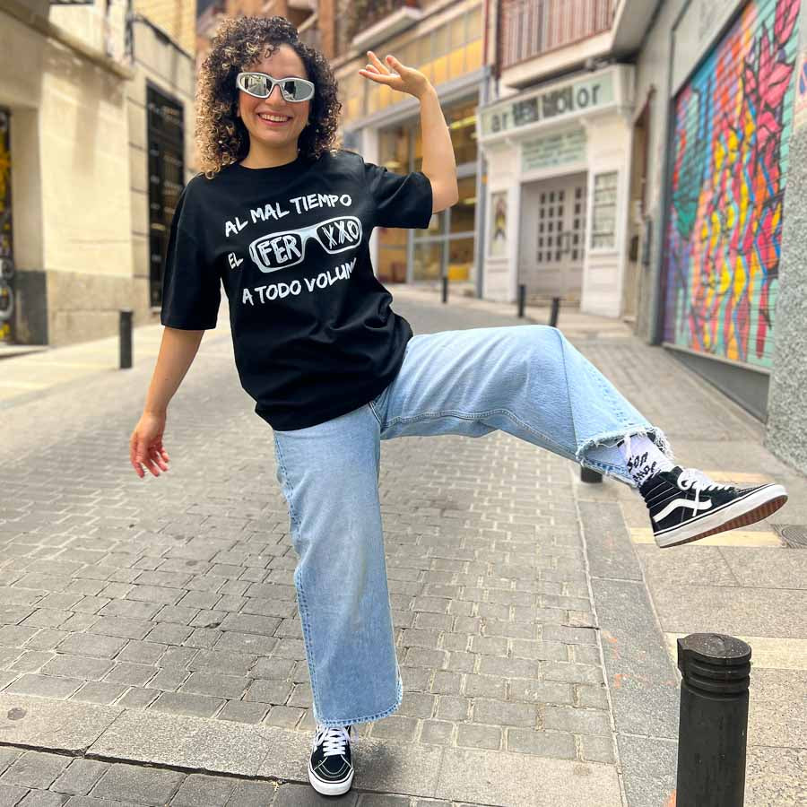 Camiseta Oversize Al mal tiempo, Ferxxo a todo volumen
