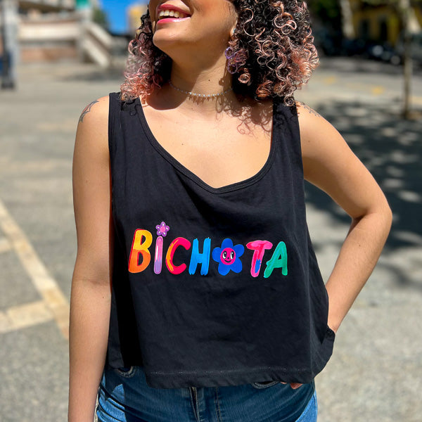 Camiseta Tirantes Me Siento Bichota | Negro