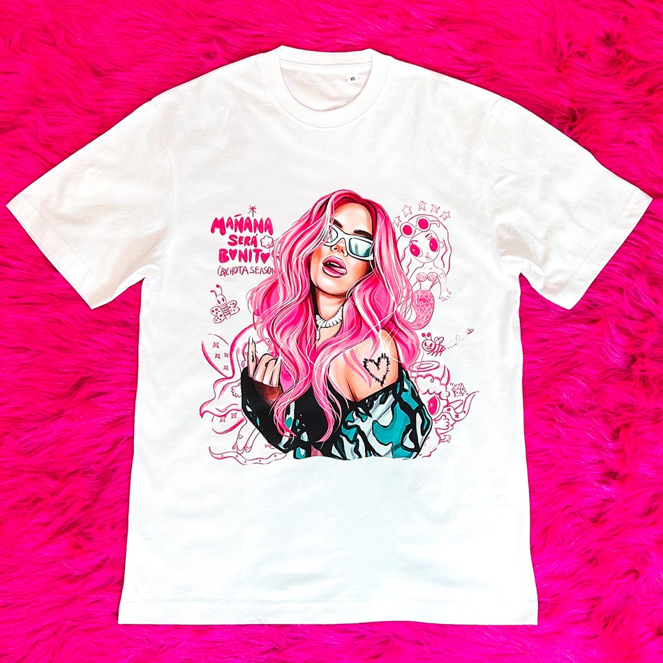 Camiseta Oversize Karol Pink / Elige Color de Camiseta