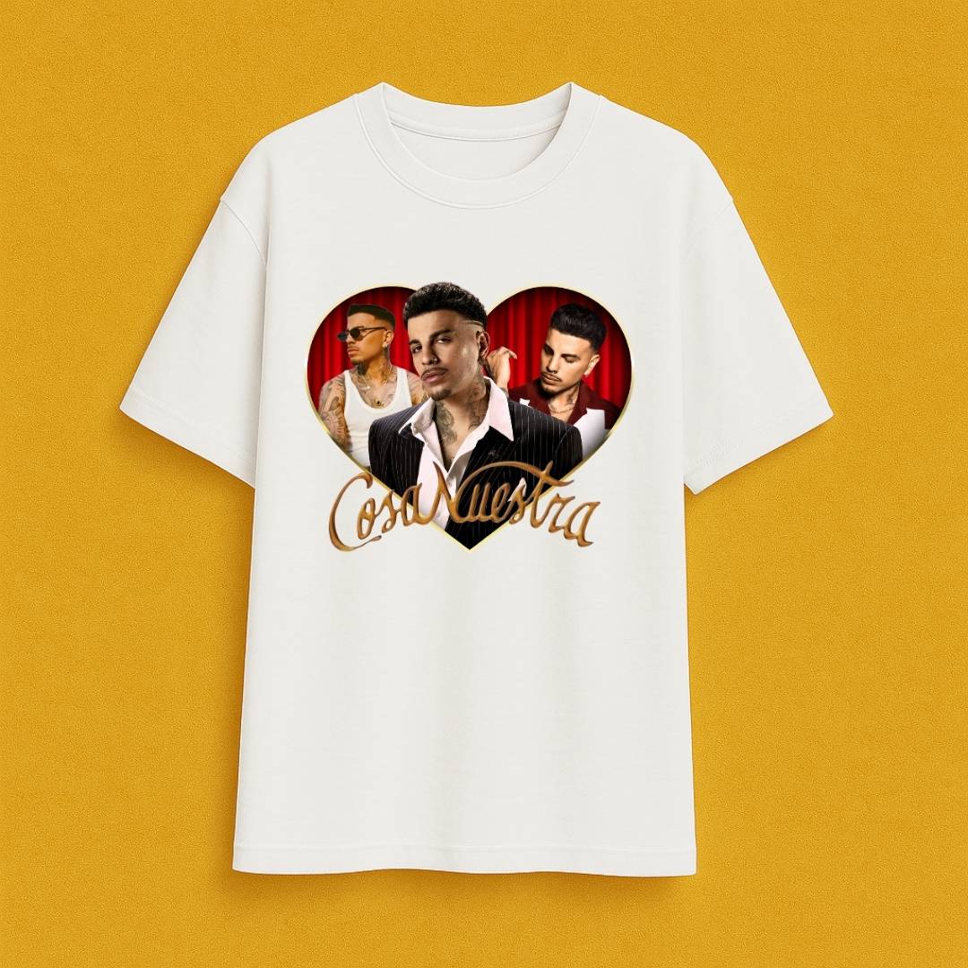 Camiseta Oversize Rauw Alejandro Corazón / Elige Color de Camiseta