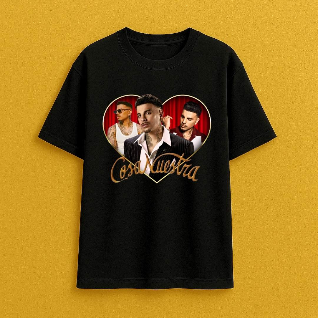 Camiseta Oversize Rauw Alejandro Corazón / Elige Color de Camiseta
