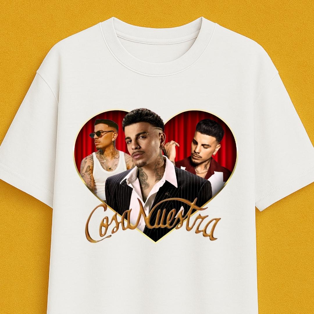 Camiseta Oversize Rauw Alejandro Corazón / Elige Color de Camiseta