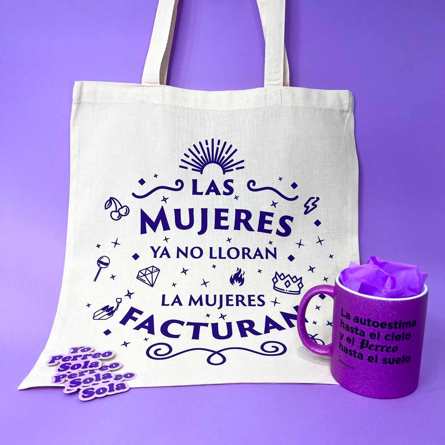 Pack Triple M =Taza + Totebag + Pegatina - Reguecool