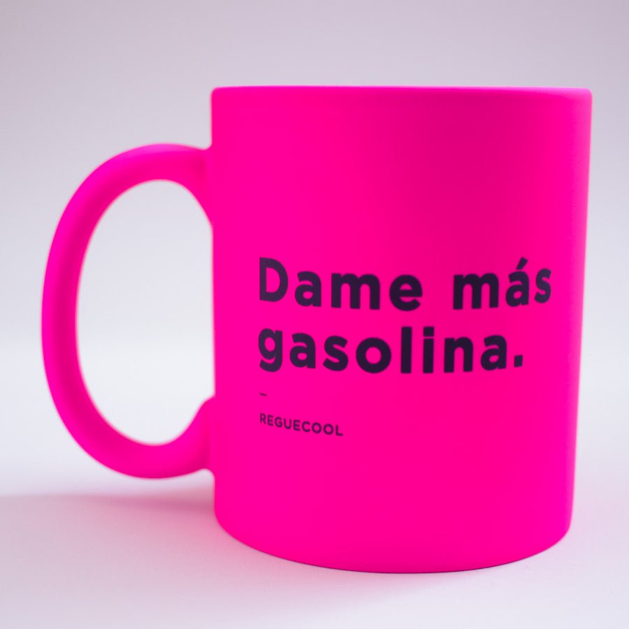 Taza Rosa Neon | Elige tus frases de Reggaeton - Reguecool