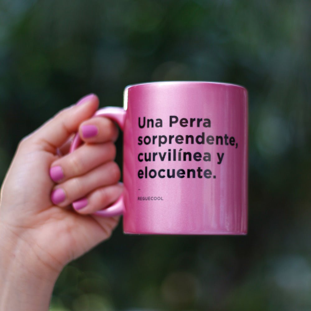 Taza Rosa Perla | Elige tus frases de Reggaeton - Reguecool