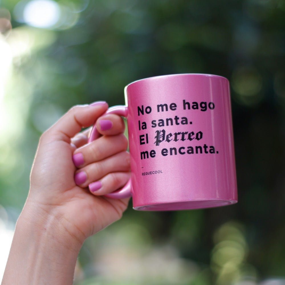 Taza Rosa Perla | Elige tus frases de Reggaeton - Reguecool