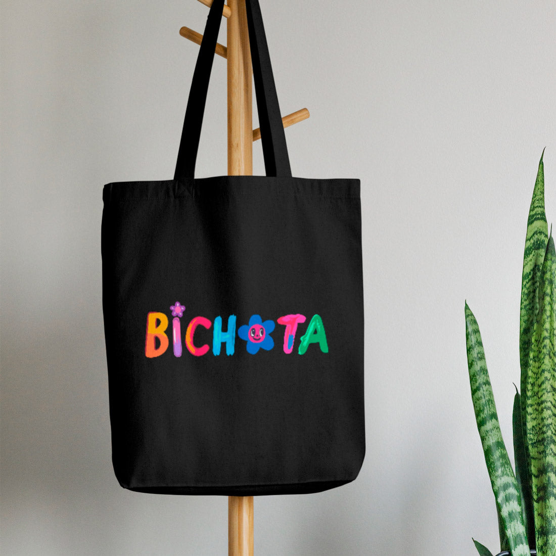Tote Bag Negro Bichota Season / Elige Diseño
