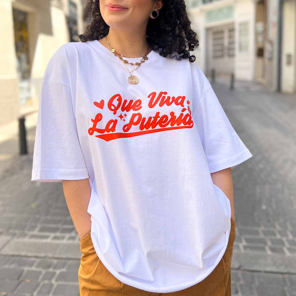 Camiseta Oversize Blanca Putería