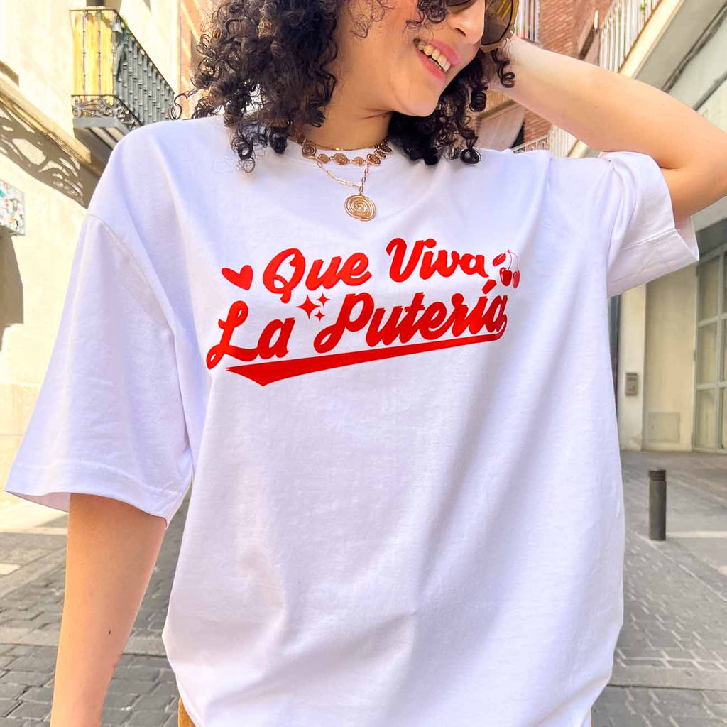 Camiseta Oversize Blanca Putería
