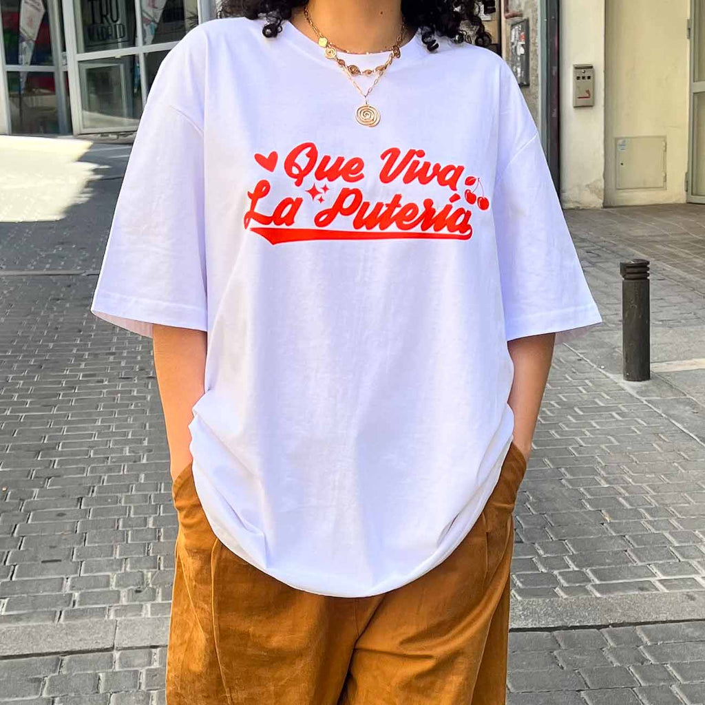 Camiseta Oversize Blanca Putería