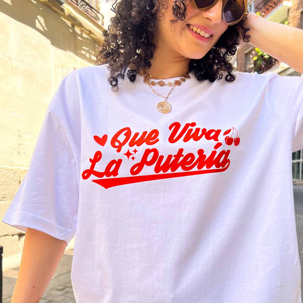 Camiseta Oversize Blanca Putería