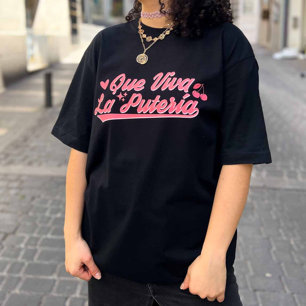 Camiseta Oversize Negra Putería