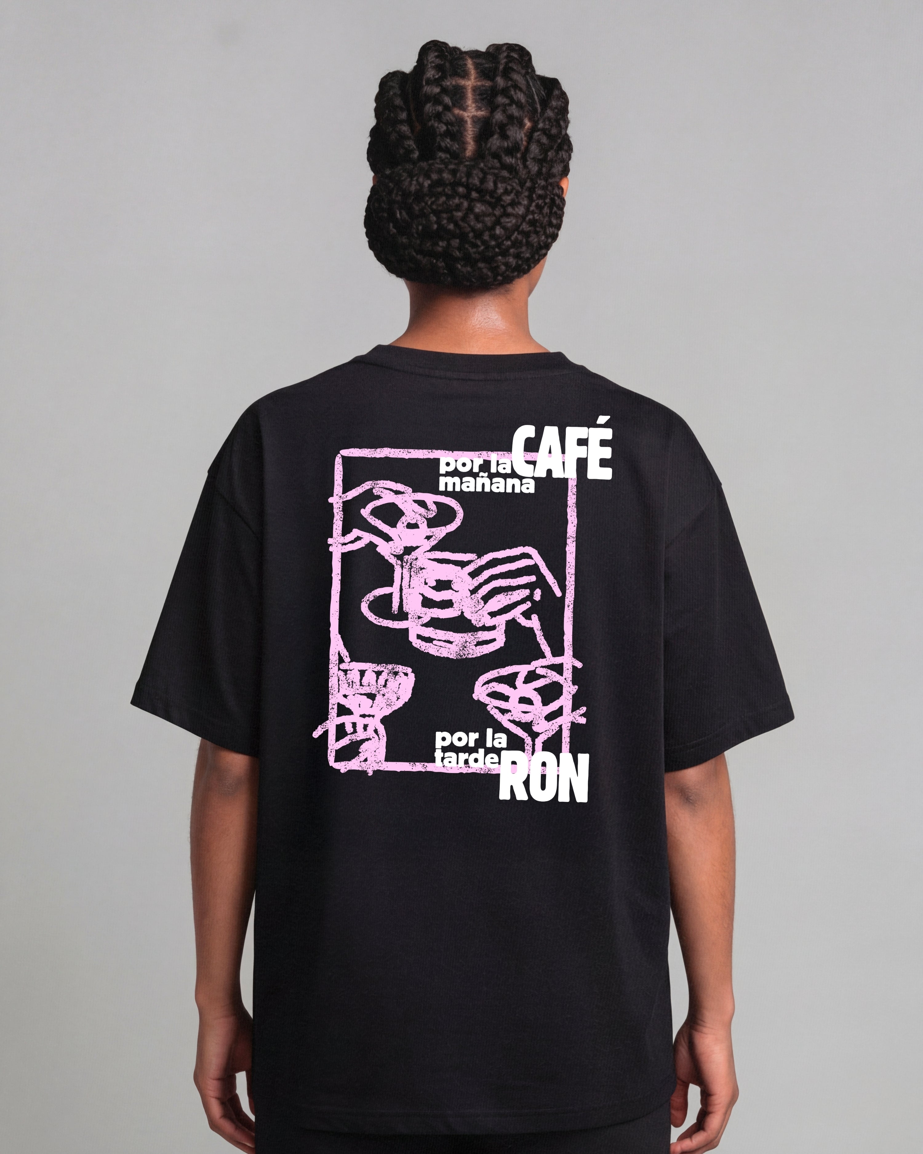 Camiseta Por la mañana café, por la tarde RON