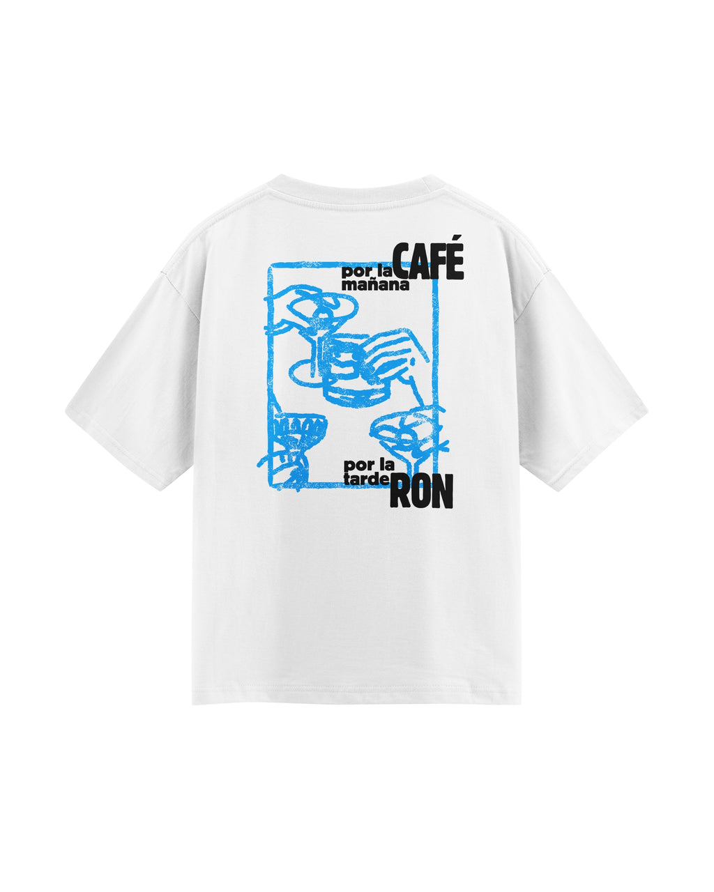Camiseta Por la mañana café, por la tarde RON