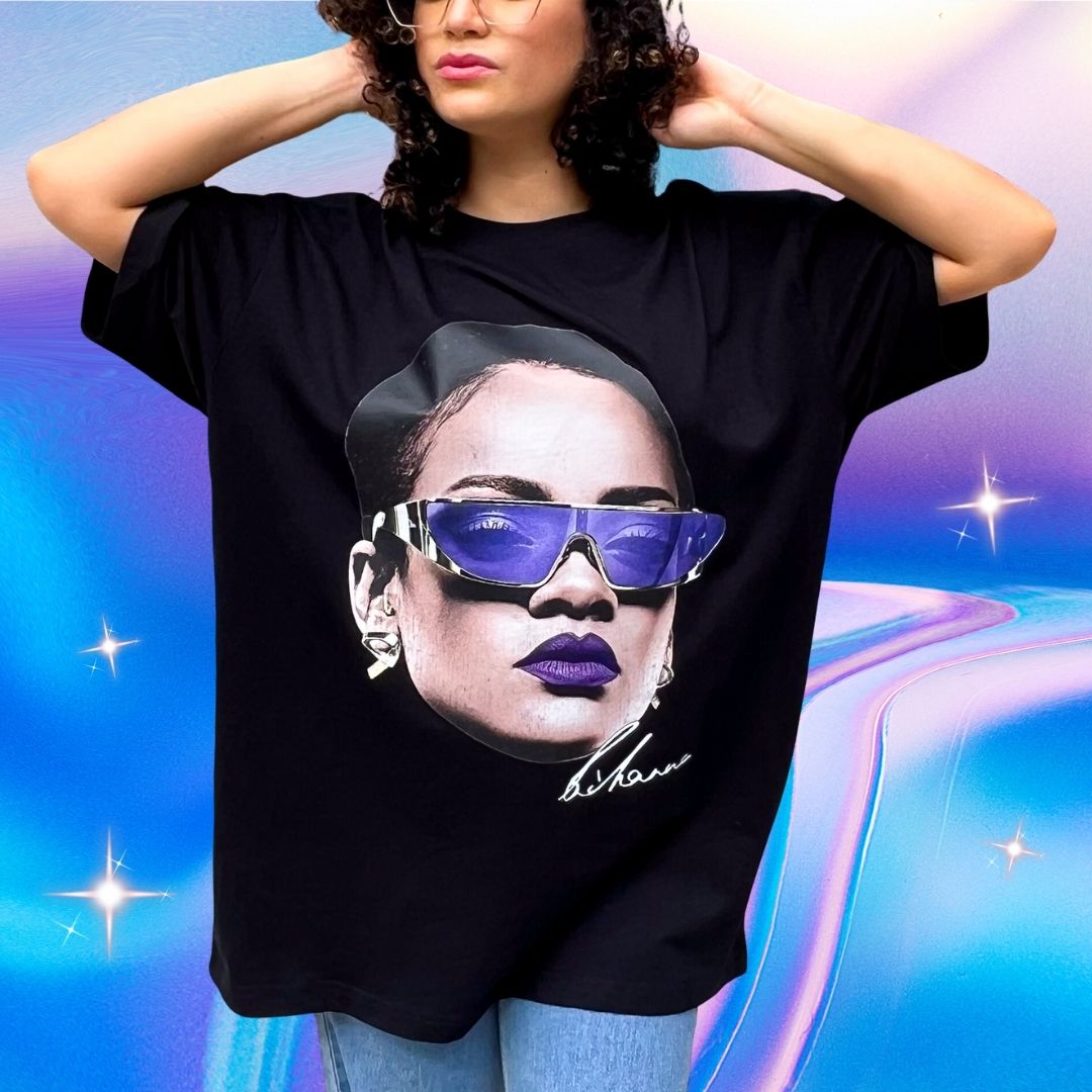 Camiseta Oversize Rihanna  / Elige Color de Camiseta