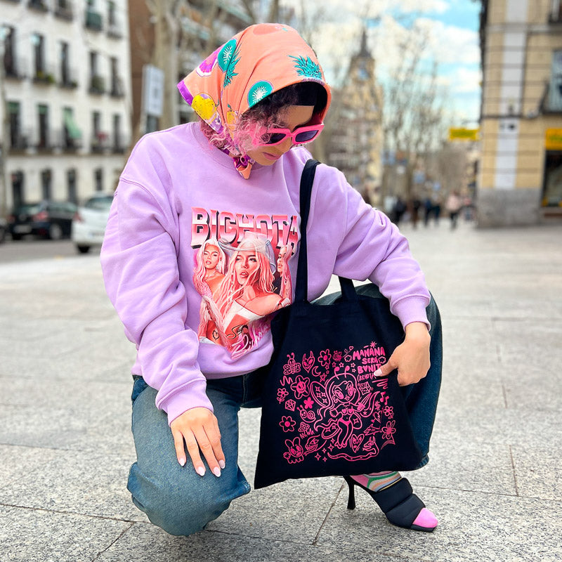 Tote Bag Negro Bichota Season / Elige Diseño