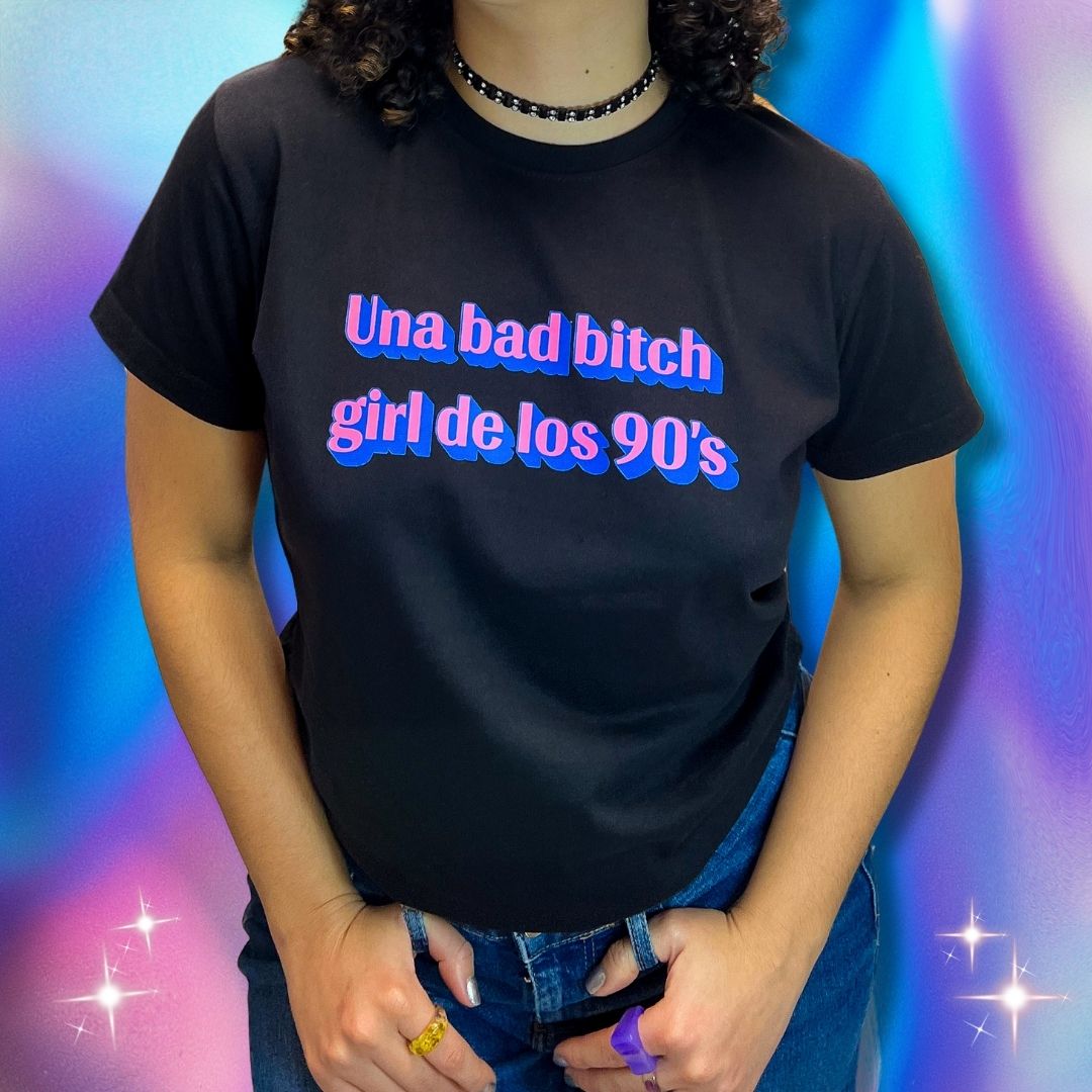 Camiseta Ajustada Bad Bitch | Black Friday - Reguecool