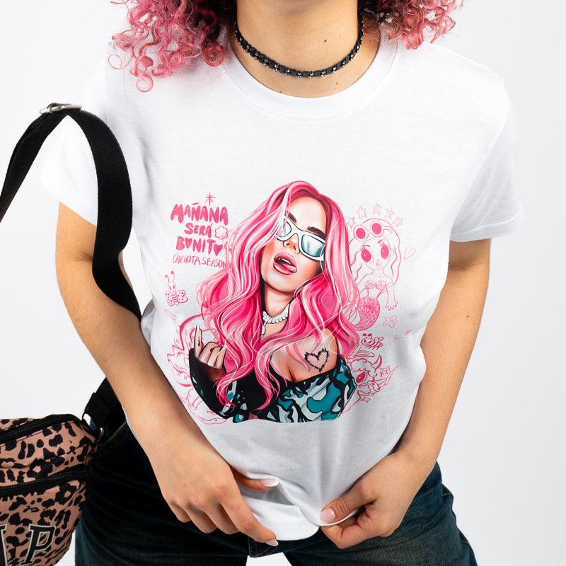 Camiseta Ajustada Karol Pink / Elige Color de Camiseta - Reguecool