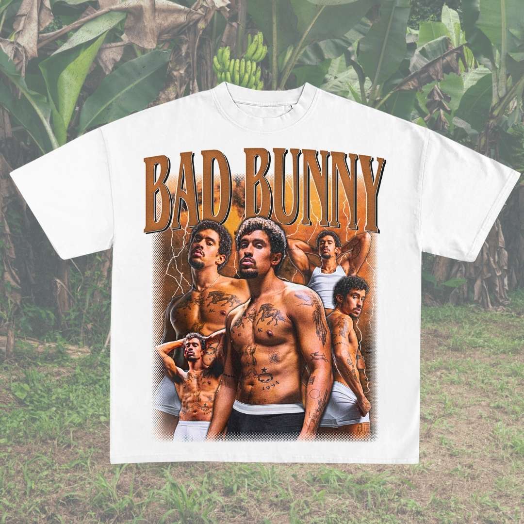 Camiseta Oversize Bad Bunny / Elige Color de Camiseta