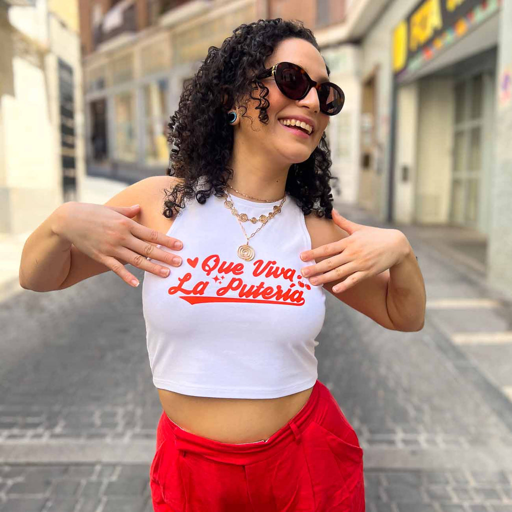 Crop Top Blanco Putería