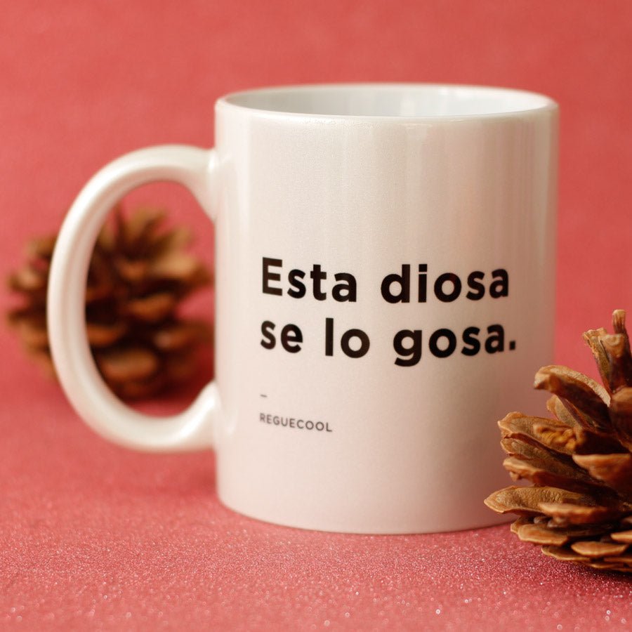 Taza Blanca Perla | Elige tu frase de Reggaeton - Reguecool