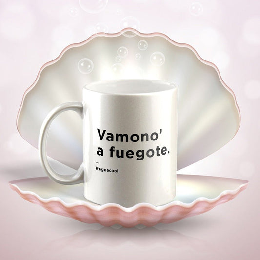 Taza Blanca Perla | Elige tu frase de Reggaeton - Reguecool