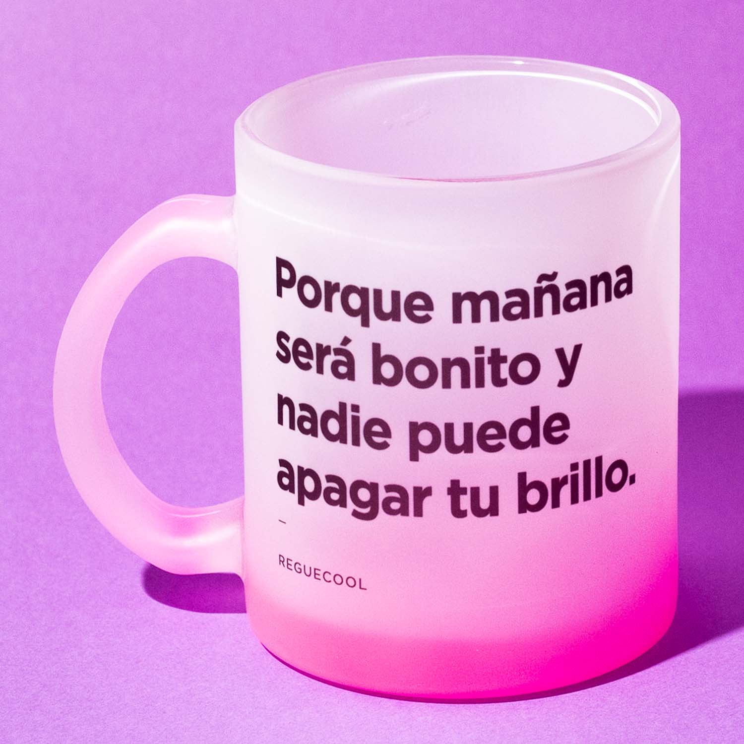 Taza Degradada Rosa | Elige tu frase de Reggaeton - Reguecool
