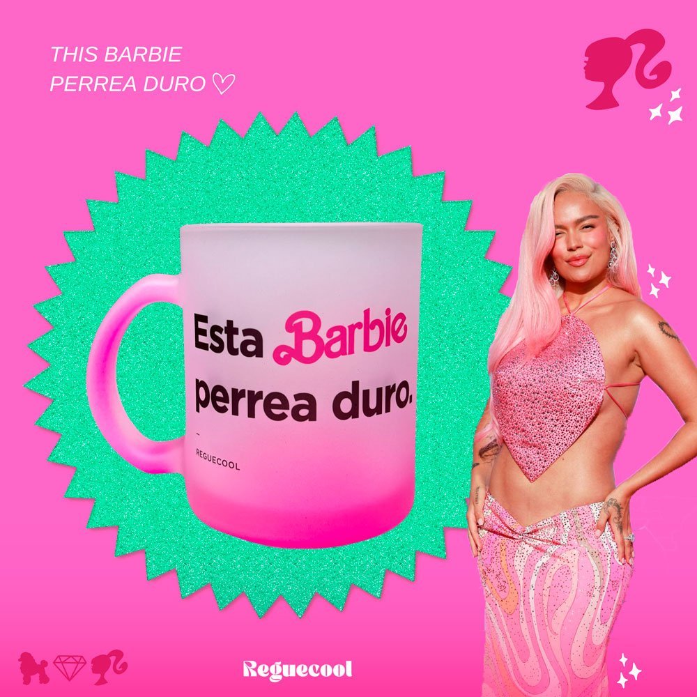 Taza Esta Barbie Perrea Duro | Elige taza de Reguetón - Reguecool
