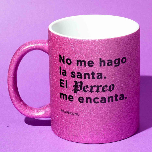 Taza "No Me Hago La Santa..." | Morada o Rosa Purpurina - Reguecool